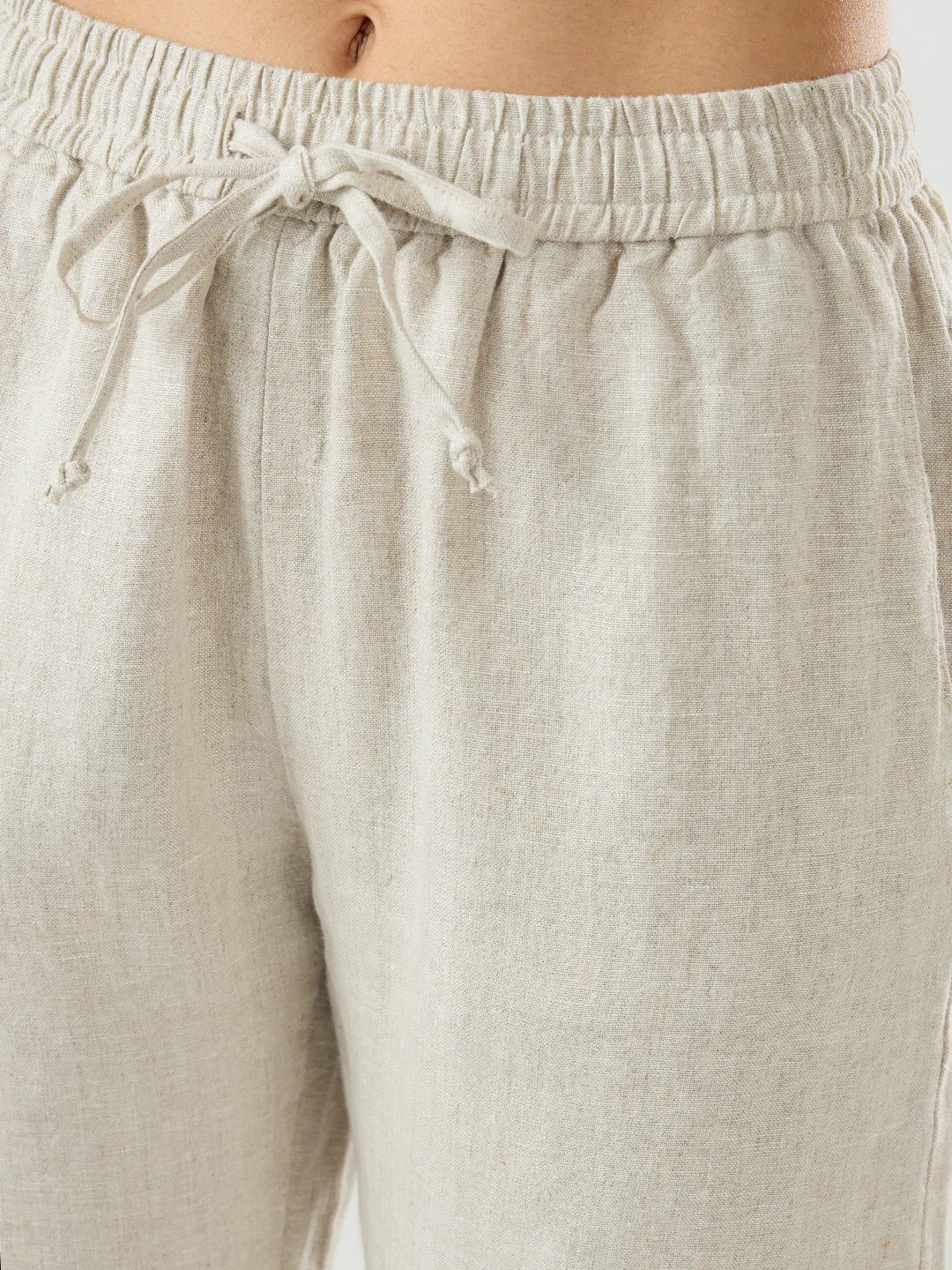Women Trouser Wide Leg White High Rise - Image 6
