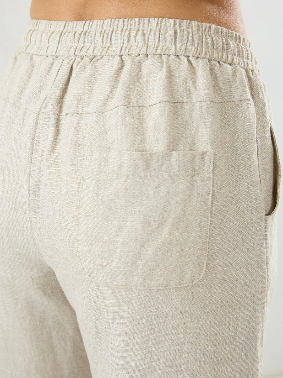 Women Trouser Wide Leg White High Rise - Image 8