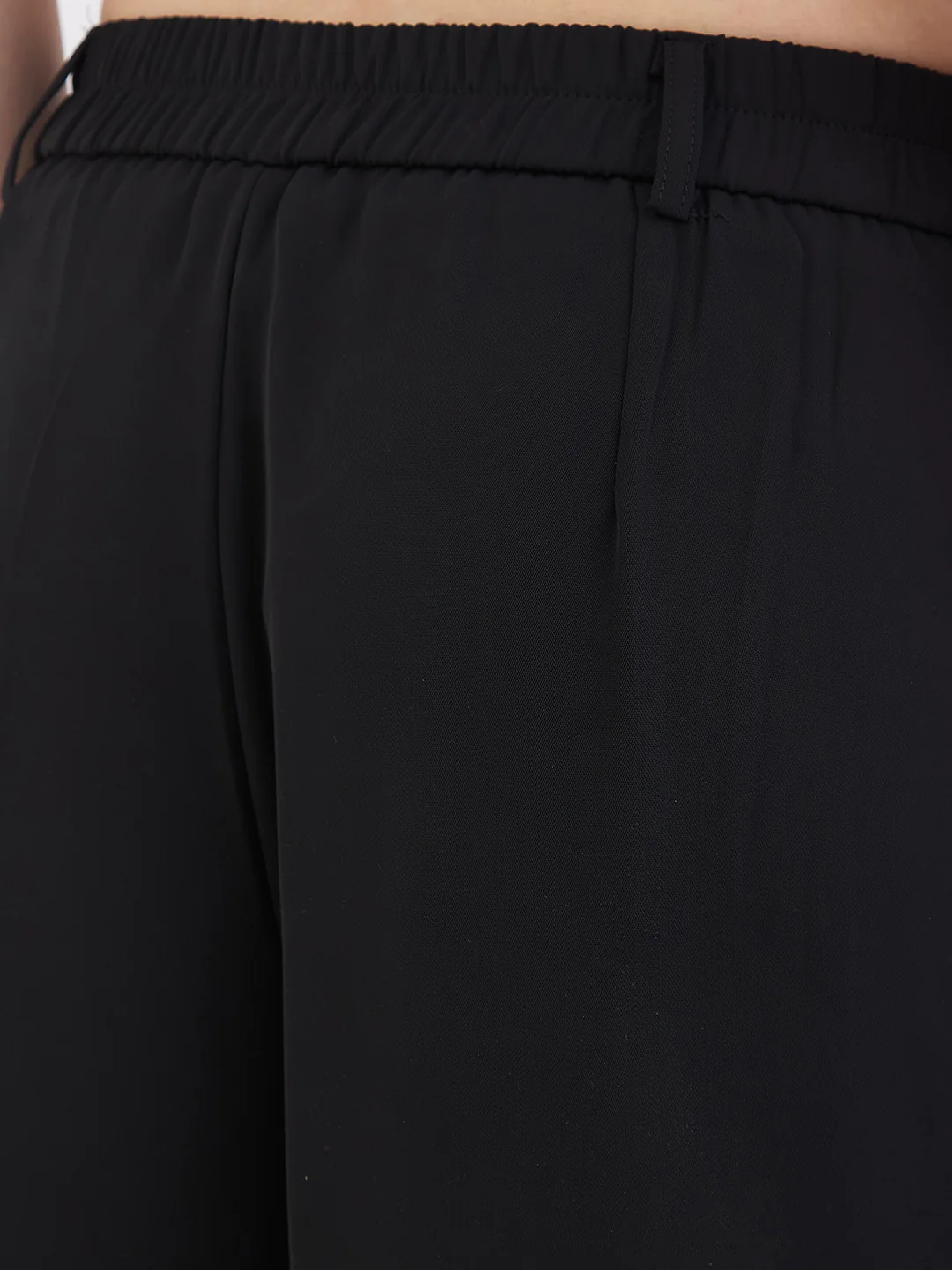Women Trouser Wide Leg Black High Rise - Image 8